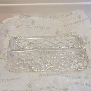 Waterford Vintage Westover Crystal Business Card Holder, NIB!